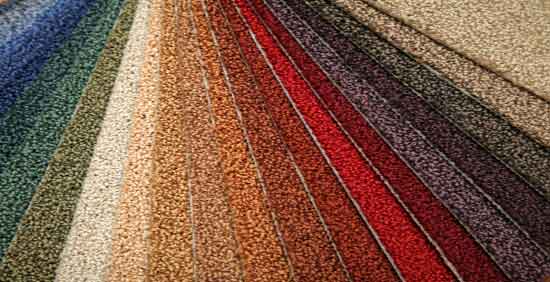 Palette of Carpet Swatches
